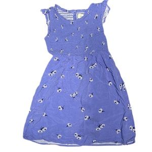 Old Navy Girl’s Smocked Daisy Purple Dress